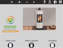 Tablet Screenshot of biosphere-energie.com